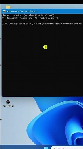 How to enable, disable and check Recall in Windows 11 24H2 (cmd) #recall #windows1124h2 #shortsviral