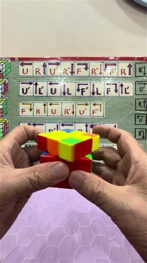 Giải tầng 3 mặt vàng Rubik 3x3 đơn giản nhất