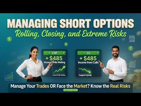 📈 𝗠𝗮𝗻𝗮𝗴𝗶𝗻𝗴 𝗦𝗵𝗼𝗿𝘁 𝗢𝗽𝘁𝗶𝗼𝗻𝘀: 𝗥𝗼𝗹𝗹𝗶𝗻𝗴, 𝗖𝗹𝗼𝘀𝗶𝗻𝗴, 𝗮𝗻𝗱 𝗘𝘅𝘁𝗿𝗲𝗺𝗲 𝗥𝗶𝘀𝗸𝘀 🔄📉