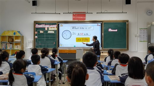 顺德课例：人教版四年级下册Unit 2 B Let's talk伦教霞石善祥小学梁静瑶
