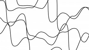 Black squiggly lines on white background