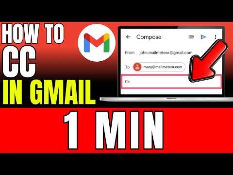 How To CC In Gmail 2026 (Fast And Easy)