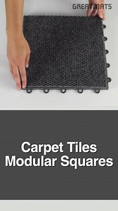 Modular carpet tiles take the stress out of installation and replacement! https://www.greatmats.com/carpet-tiles/carpet-tiles-raised-gmats.php | Greatmats.com