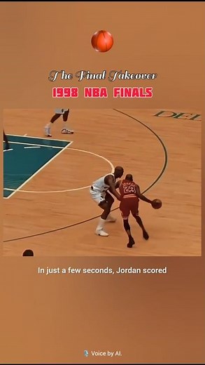 Michael Jordan's Final Sequence | The Last Shot That Won the 1998 NBA Finals