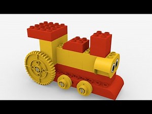 Locomotive——Early Simple Machines Set 9656 Building Instructions for Kids