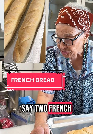 Making French Bread with Grandma and Great Grandson
