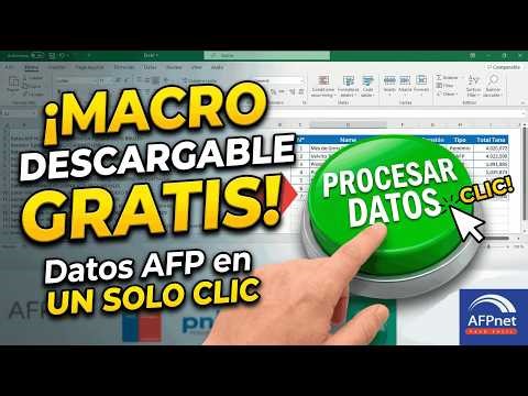 Extraer DATOS AFP en Excel: Macro GRATIS (Un solo Clic)