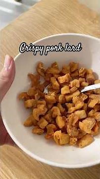 Easiest way to make crispy fried pork lard