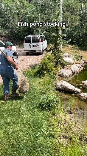 Extreme fish pond stocking! No fish were harmed in the making of this video #fishtok #fishinglife #fishin | Henry Hawkins