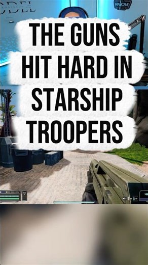 Starship Troopers Guns Hit DIFFERENT 🔥#ultimatebugwar