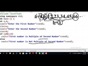 2.26 (Multiples) Write a program that reads two integers and prints 1st is a multiple of the 2nd.
