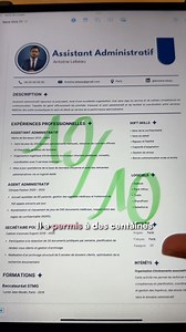107K views · 553 reactions | Si tu veux un CV parfait gratuitement,...