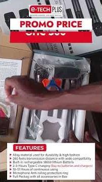 Wireless Mic/ Cordless Microphone/ Rechargeable Mic/ 2 in 1 Microphone