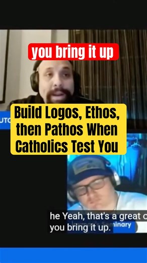 Build Logos, Ethos, then Pathos When Catholics Test You #shorts #catholic #protestant #debate