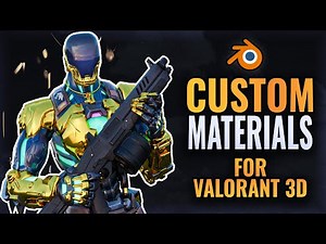 ADDING CUSTOM MATERIALS TO VALORANT AGENTS | Blender Tutorial for VALORANT 3D