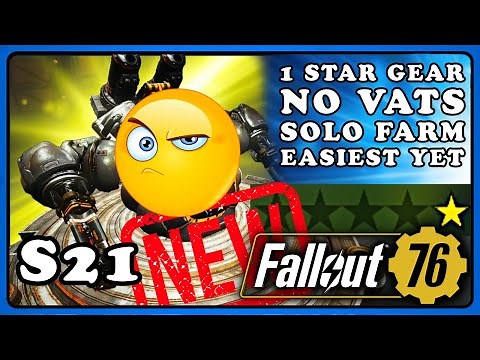 Fallout 76: 1 Star Beginner Edition Raid Guardian EN06 Easy Solo. Stage 1 Raid Farming. 4 Star Farm.