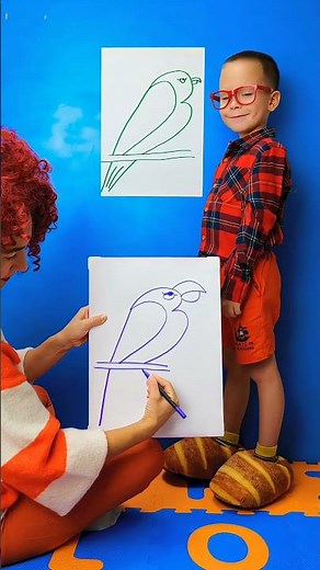How to Draw a Parrot from Number 2! 🦜✏️ #kids #learn #art