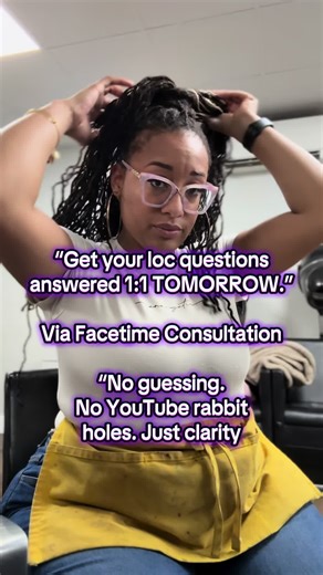 🚨 I opened a few FaceTime consult spots for TOMORROW only If you’ve been: • confused about your loc routine • dealing with itch, thinning, or buildup • unsure if your loctician is doing you right This is for you. ⏰ Limited spots 📲 FaceTime 💬 Personalized advice Just $15 for a 30 min consultation! You’ll recieve a recap email so you don’t have to remember what we talked about 🙌🏽 Comment or Dm me consultation ! #fyp #loctician #bostonloctician617 #loctalk #loccommunity