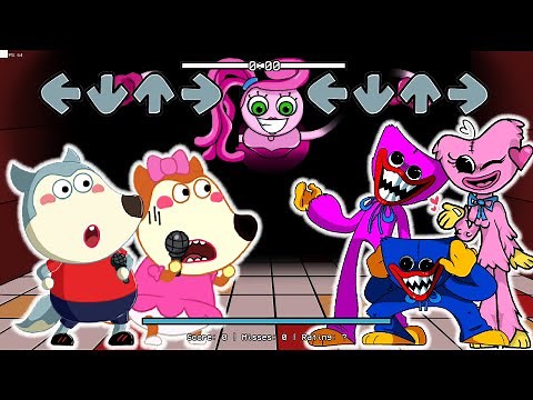 Wolfoo & Lucy Vs Huggy Wuggy & Kissy Missy (New Characters) // Wolfoo in Friday Night Funkin // Bob