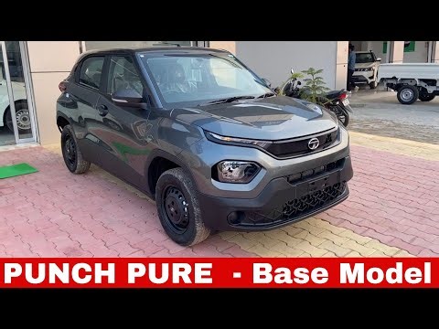 Tata Punch Base Model || Tata Punch Pure Grey Colour || Tata Punch Pure Base Model Grey Colour