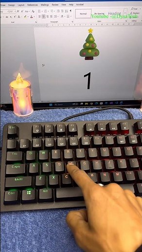 Computer 🖥️ Shortcut Key for X-Mas Tree 🌲 #keyboard #shortcutkeys #tricks #xmas #christmas #viral