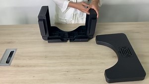 Potable Bathroom Squat Stool, Convertible Squatting Toilet Stool from 7” to 9” Height, Foldable Toilet Step Stool for Adult and Teens（Black）