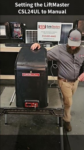 How to Manually Open the LiftMaster CSL24UL