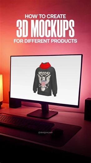 Graphic Designer ~ Yash on Instagram: "Creating 3D mockups has never been this simple! With Pacdora, you can design professional 3D product mockups in just a few clicks – no advanced editing skills needed. Perfect for websites, ecommerce stores, or even client presentations. I tried it myself and the results are super realistic. Comment "Mockup" and I will share the link with you! Try it once, and you’ll never go back to flat designs! #mockup #akureal #pacdora #collab [Mockup, Graphic Designer, 