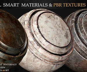ArtStation - 10 METAL SMART MATERIALS & PBR TEXTURES-VOL 4 | Game Assets