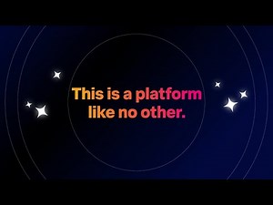 This is a platform like no other.