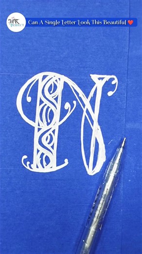 Beautifull Name N ❤️ #calligraphy #art #diy #trending #viral #shorts #foryou #youtubeshorts #youtube