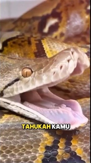Rahasia Ular Menelan Mangsa Raksasa 😱 Bukan Sihir! #shorts #ular #faktaunik