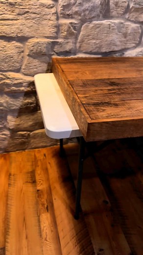 Easy DIY Tabletop Cover – Budget-Friendly & Beginner-Friendly! This project is super simple and affordable, making it the perfect weekend build for any skill level! This tabletop cover transforms a basic plastic folding table into a stylish, sturdy surface. Materials Needed: • 6 – 1x6 boards (6 feet long) • 3 – 1x4 boards (8 feet long) • 1 – 1x4 board (6 feet long) • Wood stain of your choice • Wood glue • Brad nailer & nails Instructions: 1. Prep & Stain – Stain all your boards before assembly