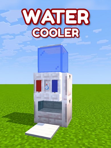 Easiest Water Cooler Design in Minecraft