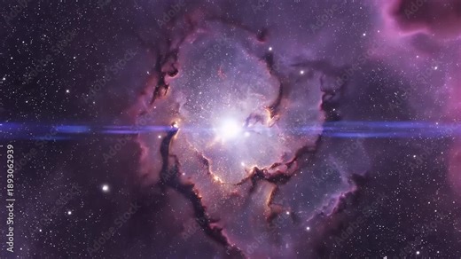 Stunning Cosmic Nebula - A Celestial Marvel of Gas and Dust in Space.