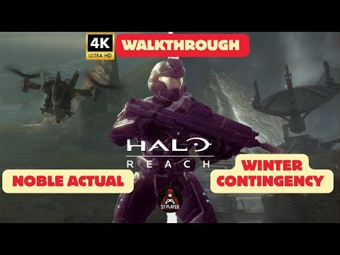 HALO REACH Walkthrough – Noble Actual + Winter Contingency 4K Story #Halo #haloreach #HaloCampaign