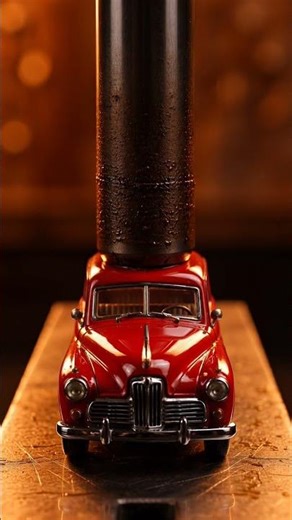 Hydraulic press vs toy car 🏎️ slow motion crush