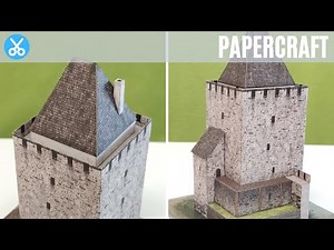 The Stone Castle Tower Paper Model