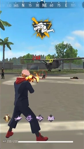 free fire Evo gun text
