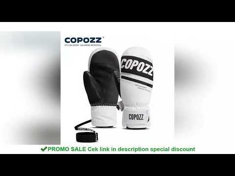 COPOZZ New Upgrade Thicken Ski Gloves Winter Men Women 3M Thinsulate Thermal Snowboard Gloves Waterp