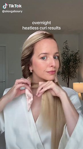 Beautiful Heatless Curls Tutorial for Overnight Results