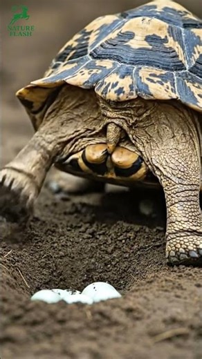 Unreal Moment Mother Turtle Digging a Nest to Lay Her Eggs! #wildlife #animals