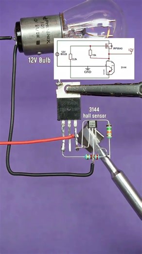 Smart Auto Light ON/OFF Circuit using MOSFET & Transistor | EE Project #techshorts
