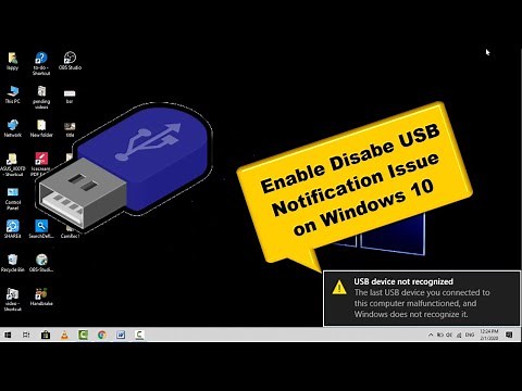 How to Enable or Disable Notifications of USB issues on Windows 10