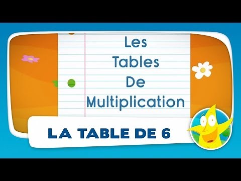 Comptines pour enfants - La Table de 6 (apprendre les tables de multiplication)