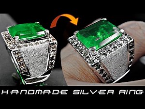 handmade emerald ring for men - how make custom jewelry