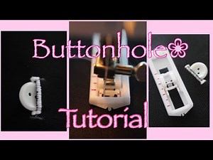 How to sew a buttonhole on a brother JA 1400 sewing machine