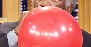 Morgan Freeman Helium Jimmy Fallon Interview