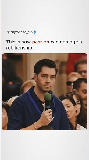 Too much passion can actually destroy a relationship ‪@TonyRobbinsLive‬ #RelationshipAdvice #love