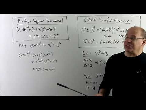 INTALG 5.5: Special Forms of Factoring